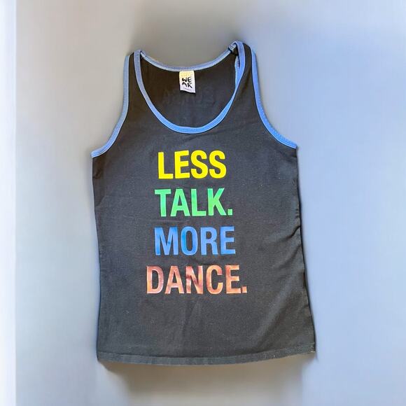 Zumba Wear Juniors Medium Tank-Less Talk More Dance Graphic-Workout Top-Fitness - Picture 6 of 6